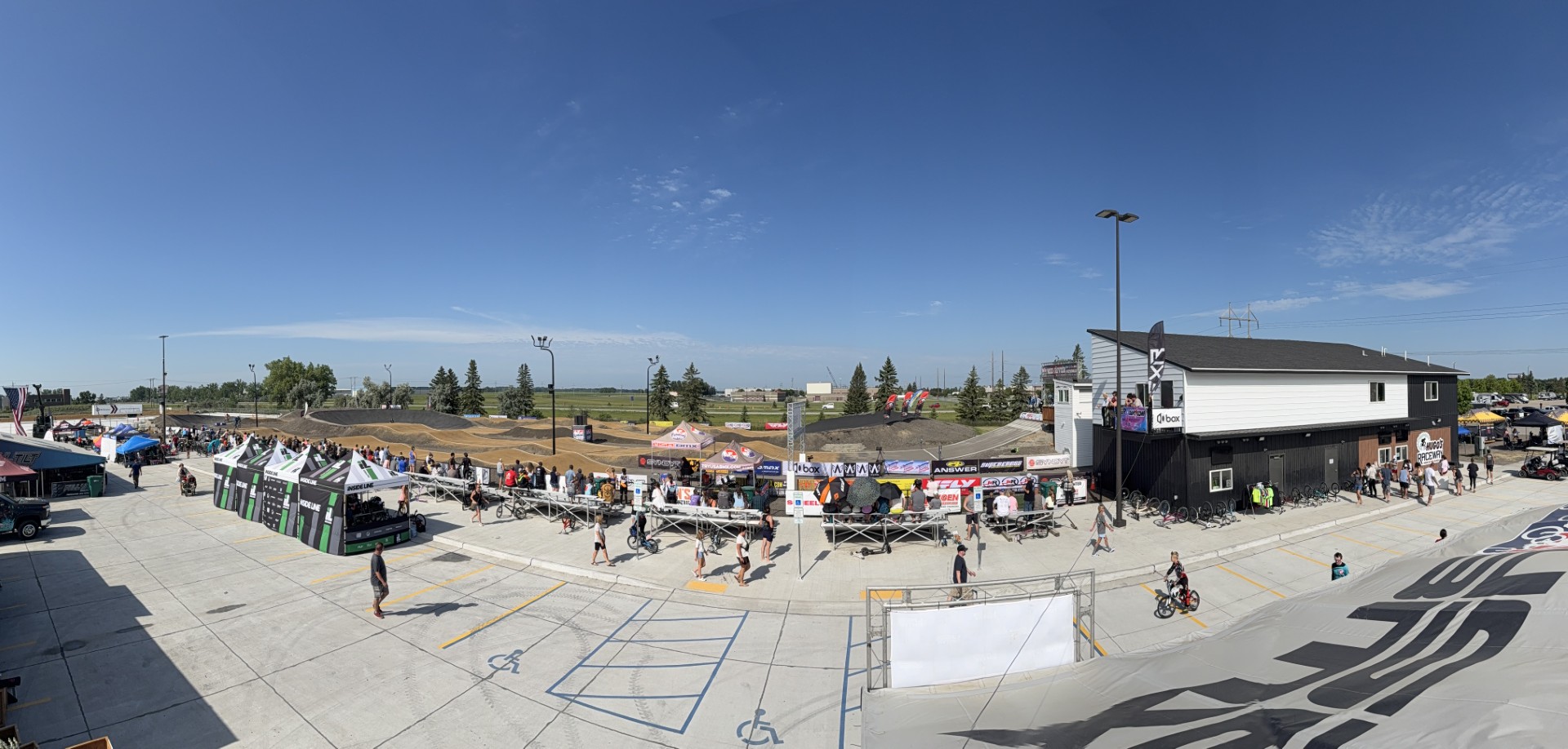 Hugo's Raceway during a major BMX event