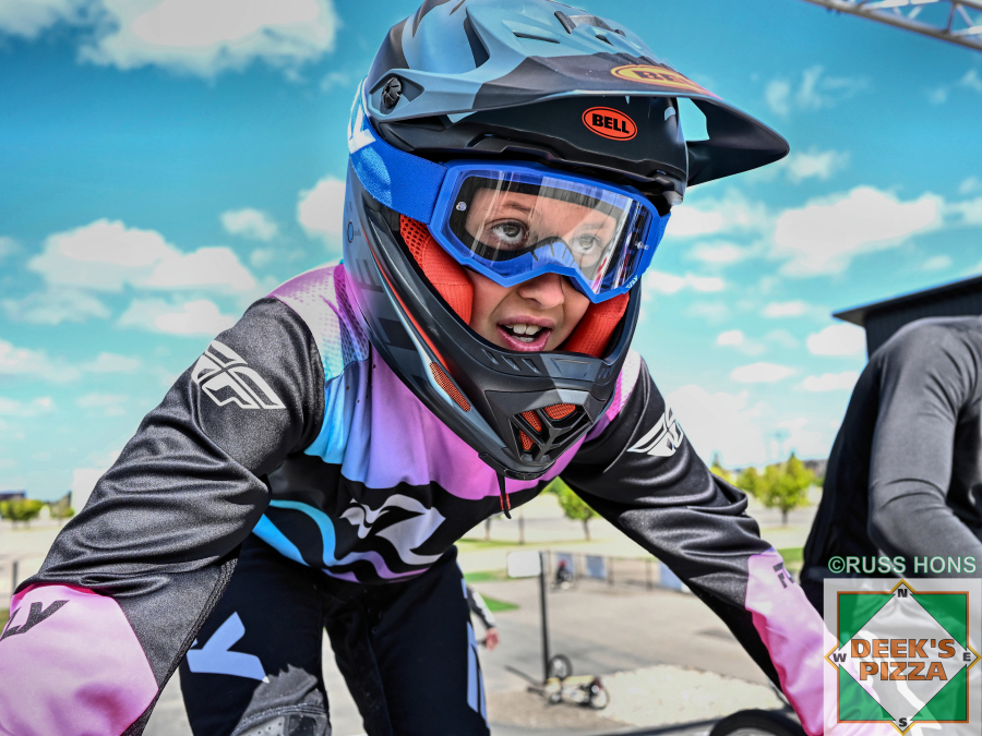 BMX rider close-up at Hugo's Raceway