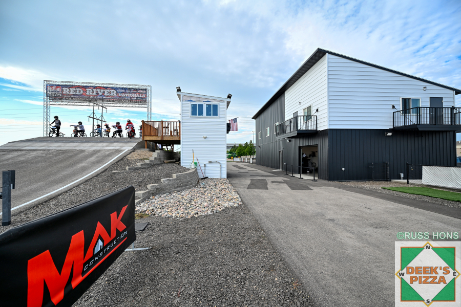Hugo's Raceway start hill and facility