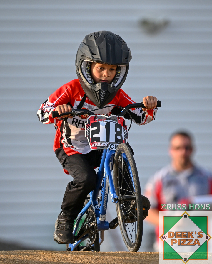 Young BMX rider at Hugo's Raceway