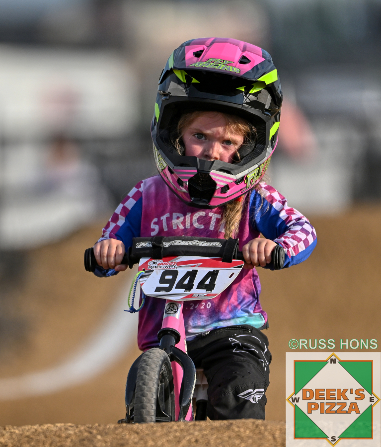 Beginner BMX rider at Hugo's Raceway