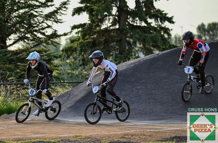 BMX racing action